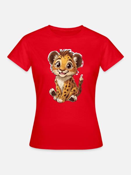 Löwe - Frauen T-Shirt - Rot