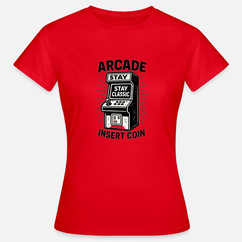 Arcade Classic Insert Coin - Women's T-Shirt - red