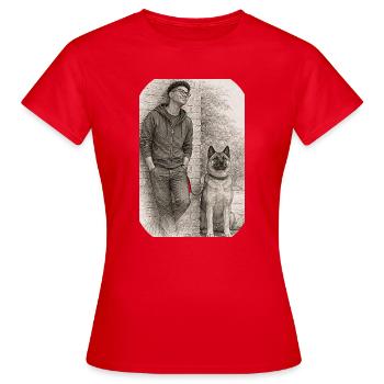 Matt & Holly - T-shirt Femme - rouge - Devant - AI Model Female 172 dark (172cm)