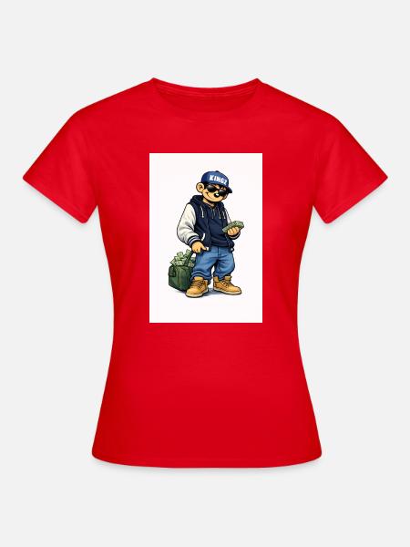 Kingz Monkey Hustler - Frauen T-Shirt - Rot