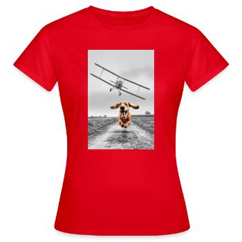 Nord-nord-ouest - T-shirt Femme - rouge - Devant - AI Model Female 172 dark (172cm)