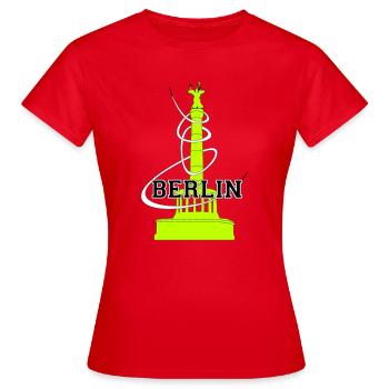 Ambiance berlinoise - T-shirt Femme - rouge - Devant - AI Model Female 172 dark (172cm)