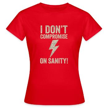 Ich geb' Vernunft nicht auf - Frauen T-Shirt - Rot - Vorne - AI Model Female 172 dark (172cm)