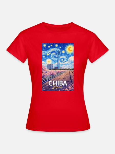 Chiba Japan - Frauen T-Shirt - Rot