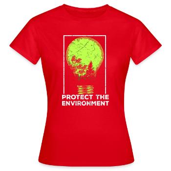Protéger la nature - T-shirt Femme - rouge - Devant - AI Model Female 172 dark (172cm)