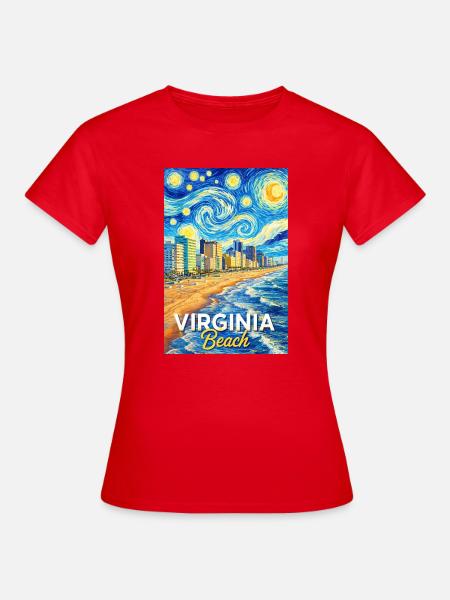 Virginia Beach - Frauen T-Shirt - Rot