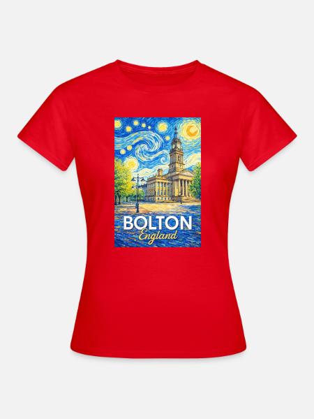 Bolton England Impression - Frauen T-Shirt - Rot