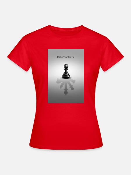 Make Your Move Minimal Mindset Design - Frauen T-Shirt - Rot