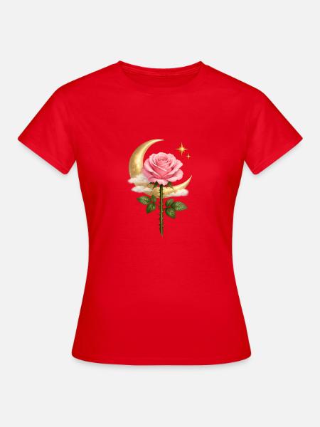 Mondrosenzauber - Frauen T-Shirt - Rot