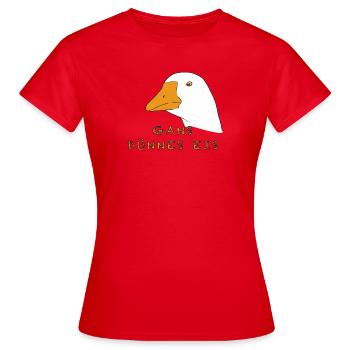 Glace Fine Oie - T-shirt Femme - rouge - Devant - AI Model Female 172 dark (172cm)