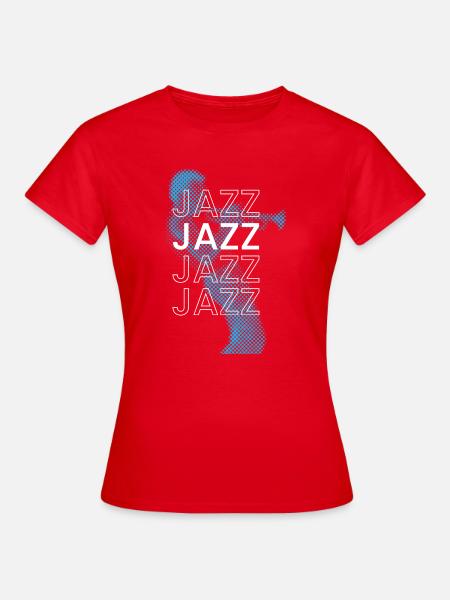 Jazzclub-Poster - Frauen T-Shirt - Rot