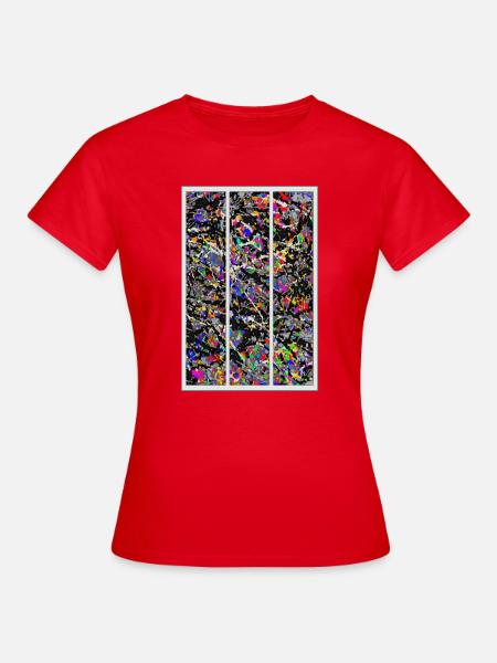 Partikel-Kollisionen - Frauen T-Shirt - Rot
