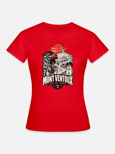 Mont Ventoux Fahrrad - Frauen T-Shirt - Rot