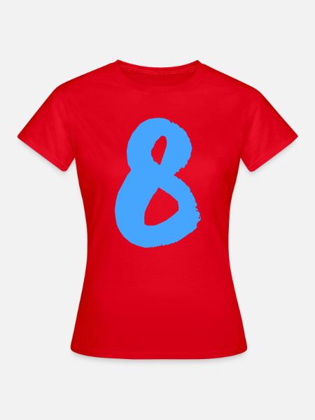 8 - Frauen T-Shirt - Rot
