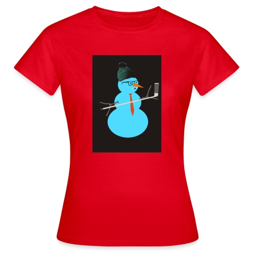 Hockey snowman - Naisten t-paita
