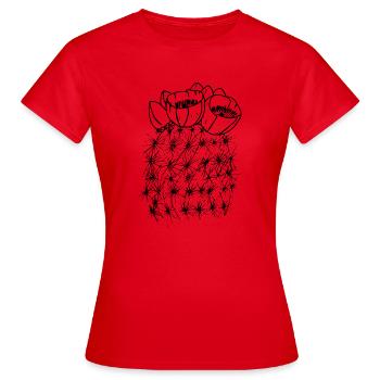 cactus cactus cactus cactus Mexique mexiko63 - T-shirt Femme - rouge - Devant - AI Model Female 172 dark (172cm)