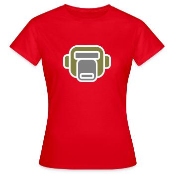 singe - T-shirt Femme - rouge - Devant - AI Model Female 172 dark (172cm)