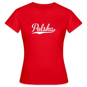Polska - Frauen T-Shirt - Rot - Vorne - AI Model Female 172 dark (172cm)