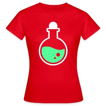 Potion Potion Mana Gaming Vector - Women's T-Shirt - red - Front - AI Model Female 172 dark (172cm)