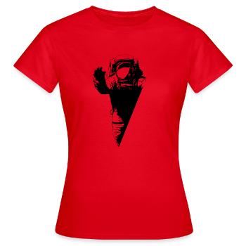 astronaute - T-shirt Femme - rouge - Devant - AI Model Female 172 dark (172cm)