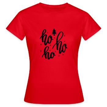HO HO HO - T-shirt Femme - rouge - Devant - AI Model Female 172 dark (172cm)