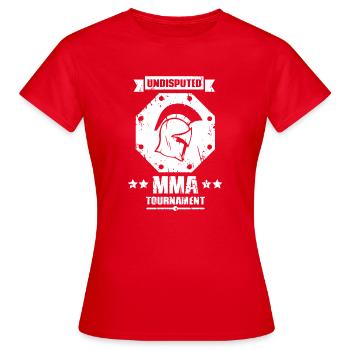 MMA - T-shirt Femme - rouge - Devant - AI Model Female 172 dark (172cm)