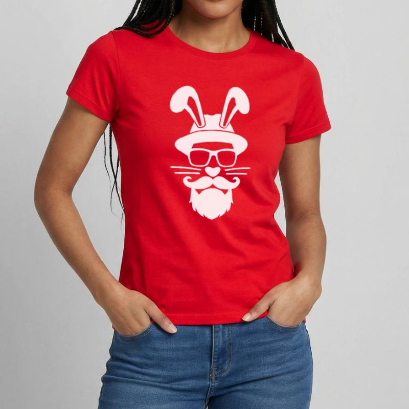 Hipster Easter Happy Easter Rabbit Rabbit Women's T-Shirt