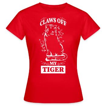 Tiger Africa Asie Jungle - T-shirt Femme - rouge - Devant - AI Model Female 172 dark (172cm)