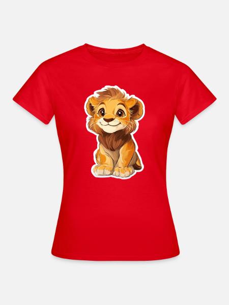 Löwe - Frauen T-Shirt - Rot
