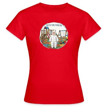 Parents hélicoptères - T-shirt Femme - rouge - Devant - AI Model Female 172 dark (172cm)