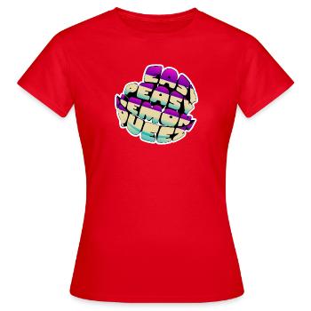 Easy Peasy Lemon Squeezy - Frauen T-Shirt - Rot - Vorne - AI Model Female 172 dark (172cm)