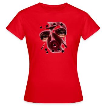 tronçonneuse - T-shirt Femme - rouge - Devant - AI Model Female 172 dark (172cm)