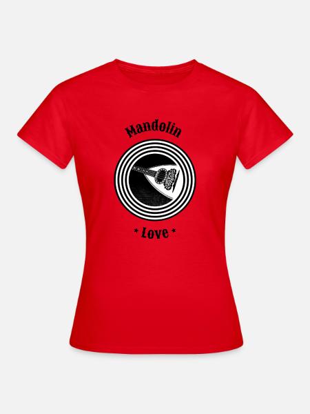 Mandolin Love - Frauen T-Shirt - Rot