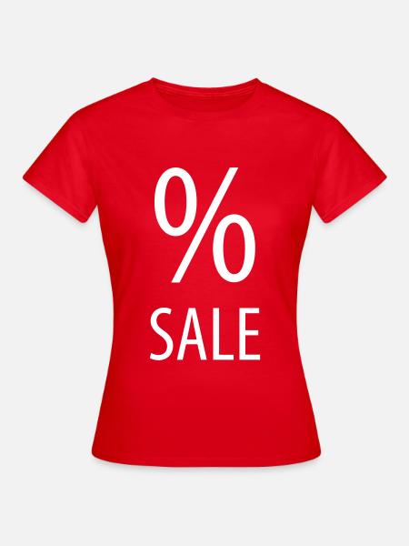 Sale Per Cent - Frauen T-Shirt - Rot