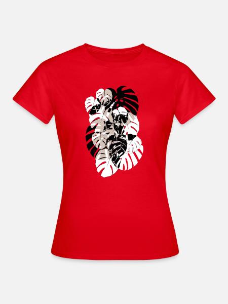 MONSTERA - Frauen T-Shirt - Rot