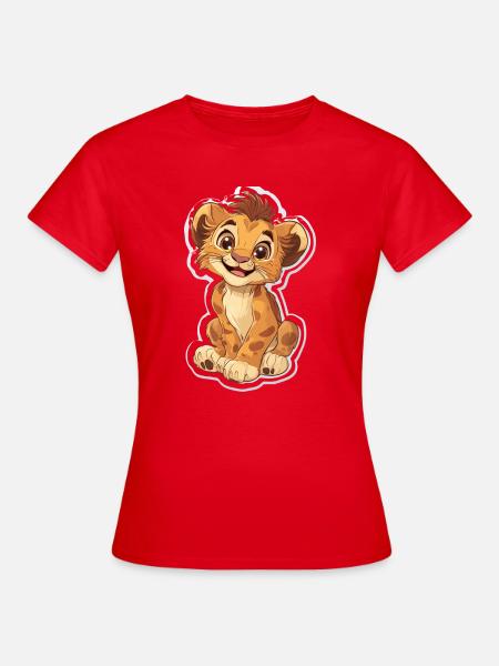 Löwe - Frauen T-Shirt - Rot
