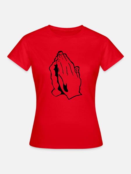 Beten - Frauen T-Shirt - Rot