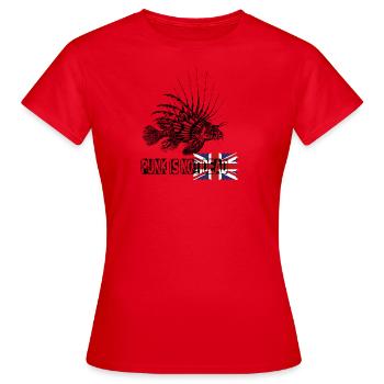 Punk is not dead - Women's T-Shirt - red - Front - AI Model Female 172 dark (172cm)