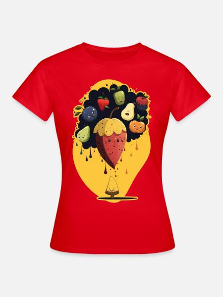 Früchte träumen - Frauen T-Shirt - Rot