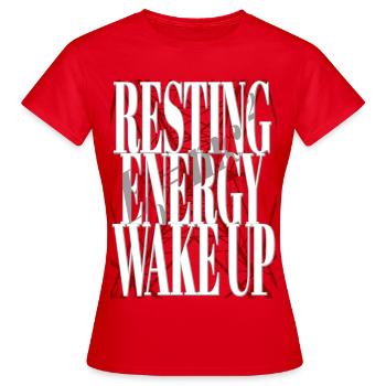Ruheenergie erwache Strom Energie Mathematik - Frauen T-Shirt - Rot - Vorne - AI Model Female 172 dark (172cm)
