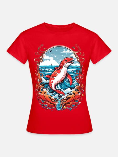 Meeresbewohner - Frauen T-Shirt - Rot
