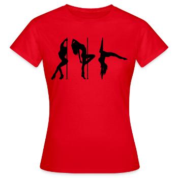 Pole Dance Pole Danse Danse pole dancing - T-shirt Femme - rouge - Devant - AI Model Female 172 dark (172cm)