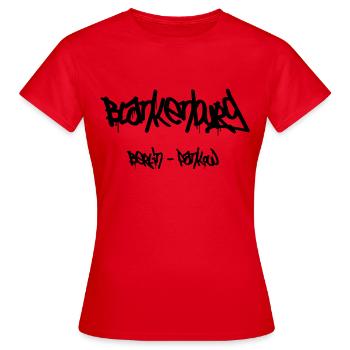 Blankenburg - Pankow Berlin - Frauen T-Shirt - Rot - Vorne - AI Model Female 172 dark (172cm)