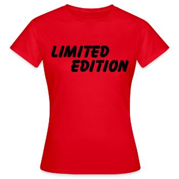 Limited Edition - T-shirt Femme - rouge - Devant - AI Model Female 172 dark (172cm)