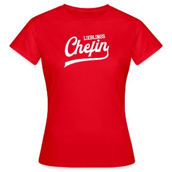 Lieblingschefin Beste Chefin Lieblings Vorgesetzte - Frauen T-Shirt - Rot - Vorne - AI Model Female 172 dark (172cm)