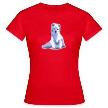 renard arctique / renard arctique - T-shirt Femme - rouge - Devant - AI Model Female 172 dark (172cm)