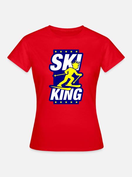Ski King - Frauen T-Shirt - Rot