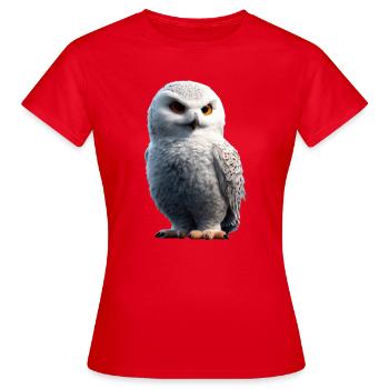 Chouette blanche Chouette Chouette Chouette Chouette Chouette Chouette des neiges - T-shirt Femme - rouge - Devant - AI Model Female 172 dark (172cm)