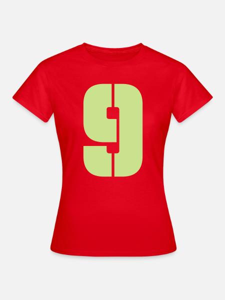 9 - Frauen T-Shirt - Rot