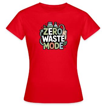 Zero-Waste-Mode - Women's T-Shirt - red - Front - AI Model Female 172 dark (172cm)
